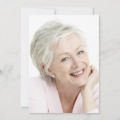 セレブレーション・オブ・ライフ葬写真 白い花 招待状 (裏面)