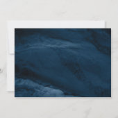 セレブレーション・オブ・ライフ 現代の葬儀 ブルー・マーブル 招待状 (裏面)