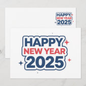 セレブレート・コネクションズ ニューイヤー2025:ホリデーカード シーズンカード (正面/裏面)