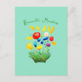 セレブロンアンサンブル – ヴィンテージフローラ招待状 シーズンポストカード (正面)