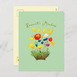 セレブロンアンサンブル – ヴィンテージフローラ招待状 シーズンポストカード