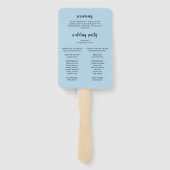 セレモニープログラムハンドファンビーチシーシェル ハンドファン (裏面)