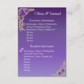 セレモニー&披露宴会場情報 – Purple Mauve エンクロージャーカード (正面)