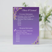 セレモニー&披露宴会場情報 – Purple Mauve エンクロージャーカード (スタンド正面)