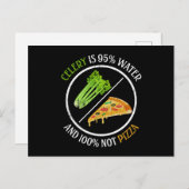 セレリは95%が水で、100%ピザじゃない ポストカード (正面/裏面)