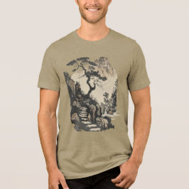 セレンの日本風景 ユニセックスTシャツ - 静謐 トライブレンドTシャツ