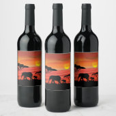 セレンゲティの象 ワインラベル (ボトル)