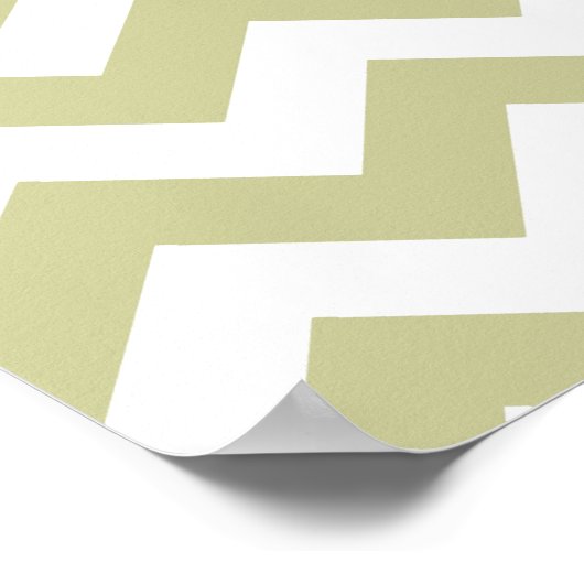 セレンゲティサファリシェブロンカスタムと文字 ポスター (角)