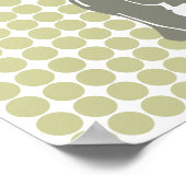 セレンゲティサファリドットポップ・アートのウィズアートエレファント ポスター (角)