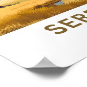 セレンゲティタンザニア旅行プリント ポスター (角)