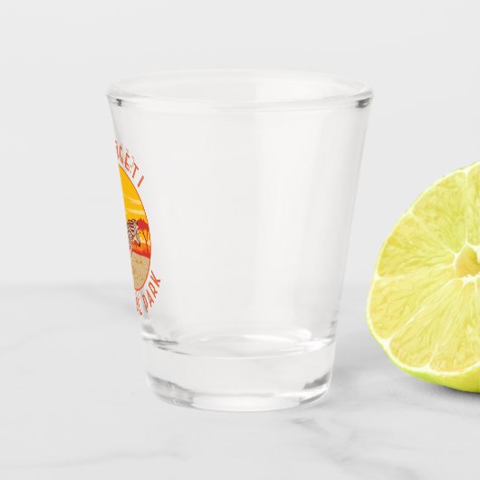 セレンゲティナショナルパークゼブラトラベルアートヴィンテージ ショットグラス (右)