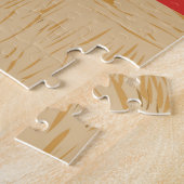 セレンゲティナショナルパークゼブラトラベルアートヴィンテージ ジグソーパズル (側面)