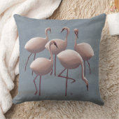 セレンゲティピンクフラミンゴス | サファリワイルドライフデコール クッション (ブランケット)