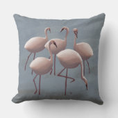 セレンゲティピンクフラミンゴス | サファリワイルドライフデコール クッション (正面)