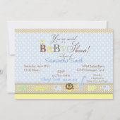 セレンゲティベビー招待状カード 招待状 (裏面)