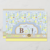 セレンゲティベビー招待状カード 招待状 (正面/裏面)