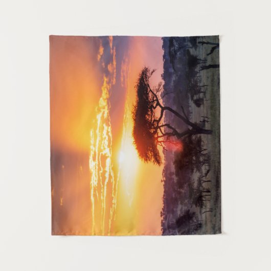 セレンゲティ国立公園のサファリ タペストリー (正面)