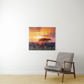 セレンゲティ国立公園のサファリ タペストリー (インサイチュ(横))