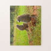 セレンゲティ国立公園アフリカ。 ジグソーパズル (縦)