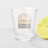 セレンゲティ国立公園タンザニア熱気球 ショットグラス (裏面)