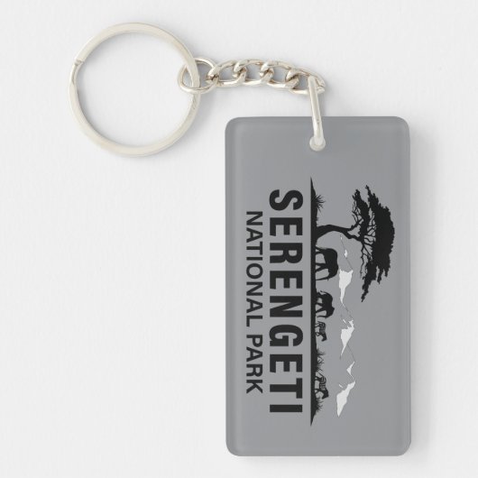 セレンゲティ国立公園タンザニア キーホルダー (正面)