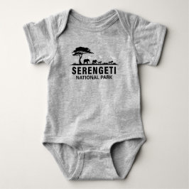 セレンゲティ国立公園タンザニア ベビーボディスーツ