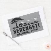 セレンゲティ国立公園タンザニア 長方形シール (封筒)