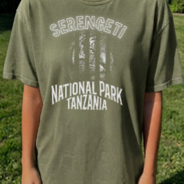 セレンゲティ国立公園 タンザニア 野生動物 Tシャツ