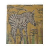 セレンゲティ精神:マラのゼブラの放牧 ノートパッド (正面)