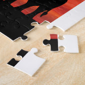 セレンゲティ・サンセットのアフリカの動物 ジグソーパズル (側面)