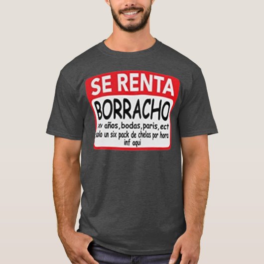 セレンタボルラチメンズグラフィックおもしろいスペインの Tシャツ (正面)