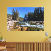 セレンティアットザファイブブリッジ – アサバスカ川 キャンバスプリント (インサイチュ (リビング))