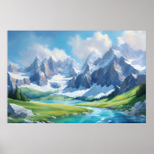 セレンティオブザマウンテンズ平和的自然 ポスター (正面)