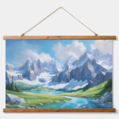 セレンティオブザマウンテンズ平和的自然 吊り下げ型タペストリー (正面)