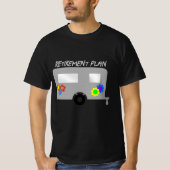セレンディピティな老後 ヒッピートレーラー Tシャツ (正面)