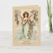 セレンディピティ デザイン ヴィンテージスタイルの天使 カード (正面)