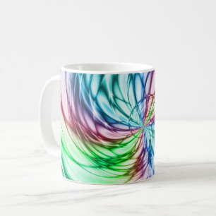 セレンディピティ 数々の -colorフラクタル コーヒーマグカップ