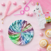 セレンディピティ 数々の|-colorフラクタル ペーパープレート (パーティー)