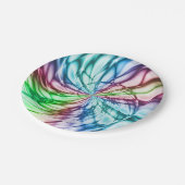 セレンディピティ 数々の|-colorフラクタル ペーパープレート (アングル)