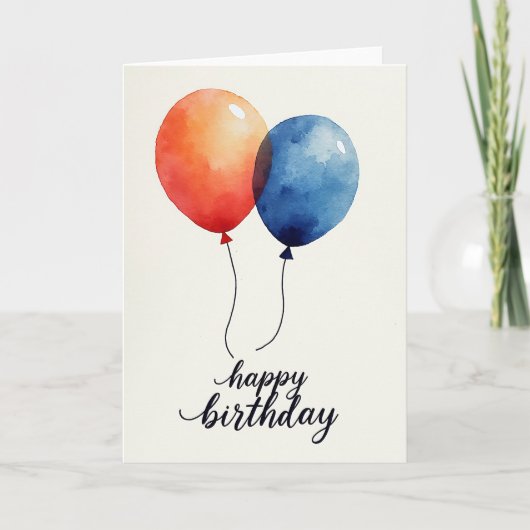 セレンブルーの誕生日カード カード (正面)