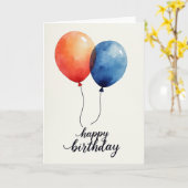 セレンブルーの誕生日カード カード (黄色い花)