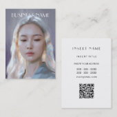 セレンホログラフィックヘアポートレート 名刺 (正面/裏面)