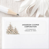 セレン素朴クリスマスツリーズ差出人住所 ラベル (インサイチュ)