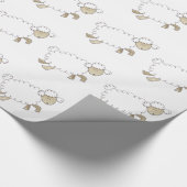 セレーナの弓術家のおもしろいな家畜によるヴィンテージのヒツジ ラッピングペーパー (角)