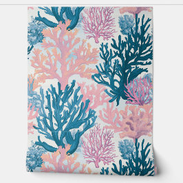 セレーナ珊瑚礁の模様の壁の装飾 壁紙