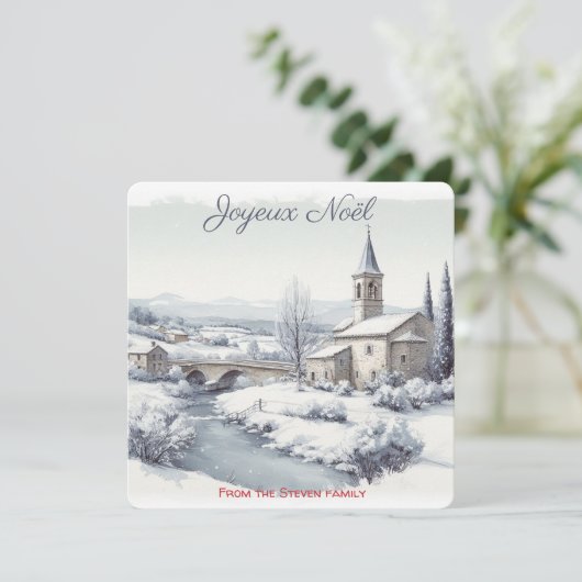 セレーヌウィンターヴィレッジフランスのチャーチ | お名前 シーズンカード (スタンド正面)