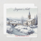 セレーヌウィンターヴィレッジフランスのチャーチ | お名前 シーズンカード (正面/裏面)