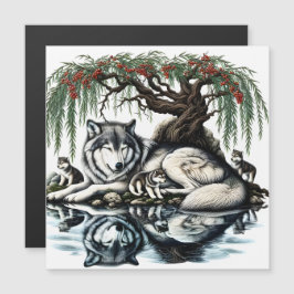 セレーヌウルフファミリーオアシスインアイディリック自然