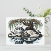 セレーヌウルフファミリーオアシスインアイディリック自然 サンキューカード (スタンド正面)