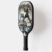 セレーヌウルフファミリーオアシスインアイディリック自然 ピックルボールラケット (左)